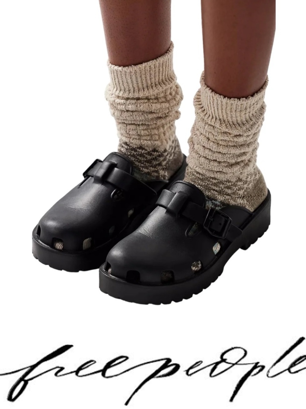 Free People Karlie Buckle Clog❤️ NWOT size 9/ 40 - Picture 3 of 6